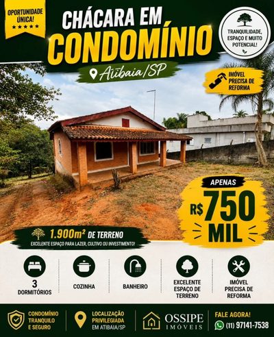 Casa de Condomínio, 3 quartos - Foto 1