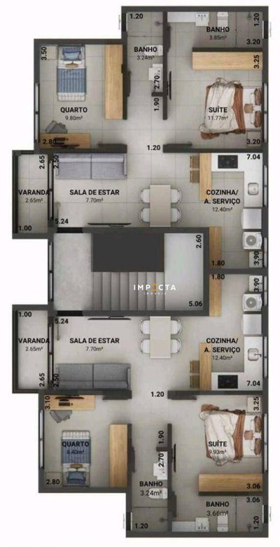 Apartamento, 2 quartos, 63 m² - Foto 2