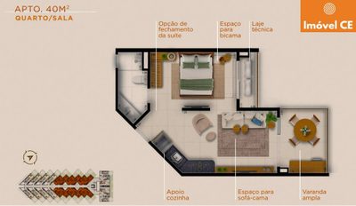 Apartamento, 1 quarto, 40 m² - Foto 4