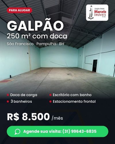Depósito-Galpão, 250 m² - Foto 1