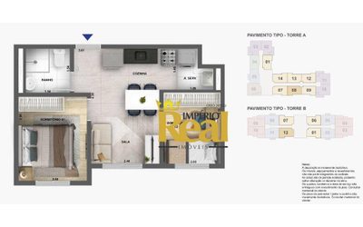Apartamento, 2 quartos, 46 m² - Foto 3