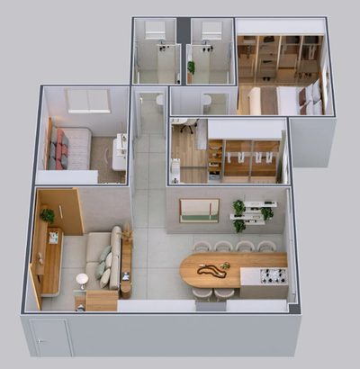 Apartamento, 3 quartos - Foto 2