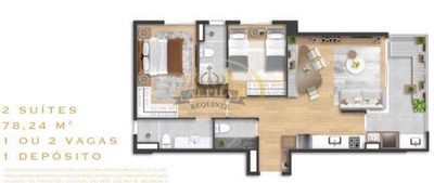 Apartamento, 2 quartos, 78 m² - Foto 3