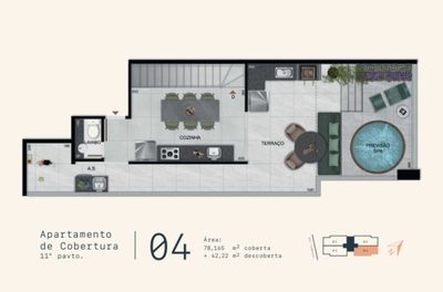 Cobertura, 2 quartos, 118 m² - Foto 3