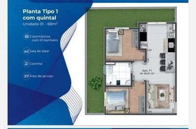 Apartamento, 2 quartos, 40 m² - Foto 4