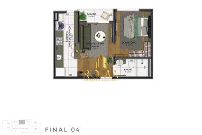 Apartamento, 1 quarto, 38 m² - Foto 3