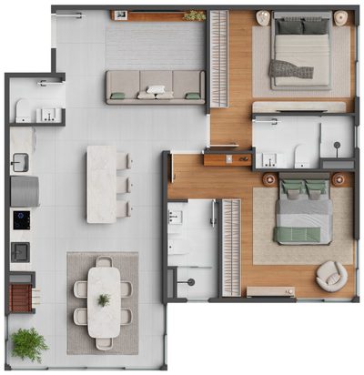 Apartamento, 2 quartos, 80 m² - Foto 5
