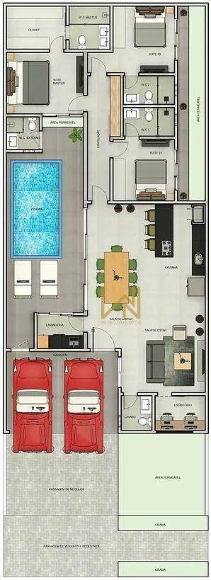 Casa de Condomínio, 3 quartos - Foto 4
