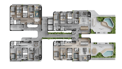 Cobertura, 3 quartos, 259 m² - Foto 3