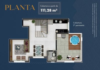Cobertura, 3 quartos, 111 m² - Foto 4