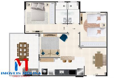 Apartamento, 2 quartos - Foto 3