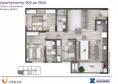 Apartamento, 1 quarto, 79 m² - Foto 5