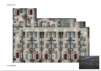 Kitnet-Studio, 37 m² - Foto 4