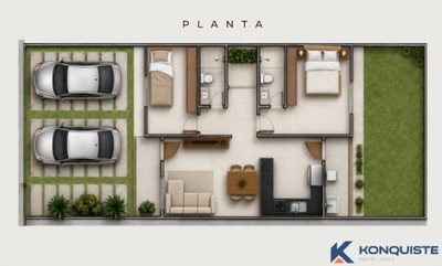 Casa, 2 quartos, 70 m² - Foto 3