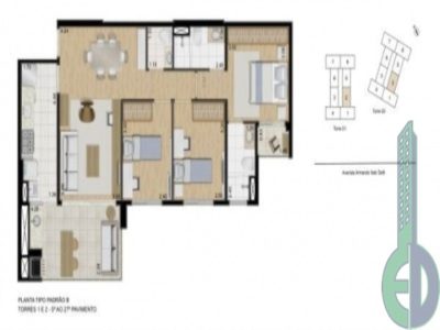 Apartamento, 3 quartos, 116 m² - Foto 3