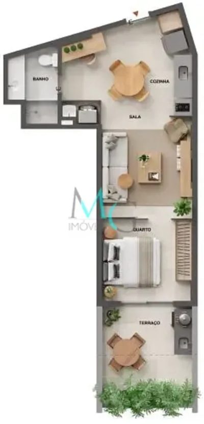 Apartamento, 1 quarto, 74 m² - Foto 4