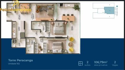 Apartamento, 2 quartos, 106 m² - Foto 1