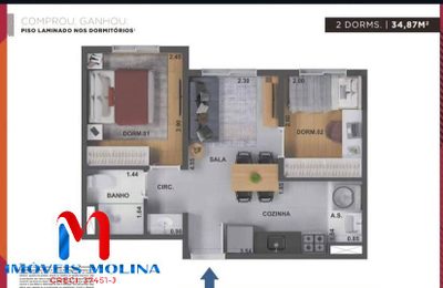 Apartamento, 2 quartos - Foto 5