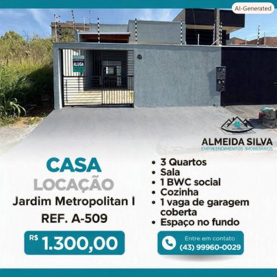 Casa, 3 quartos - Foto 1