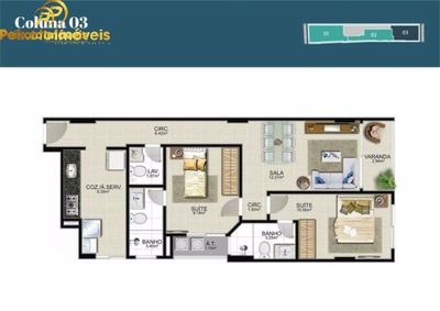 Apartamento, 69 m² - Foto 2