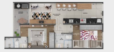 Apartamento, 2 quartos, 51 m² - Foto 4
