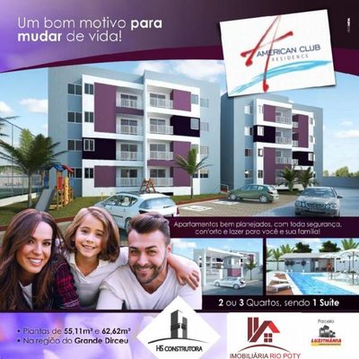 Apartamento, 3 quartos, 62 m² - Foto 1