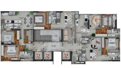 Apartamento, 2 quartos, 74 m² - Foto 3