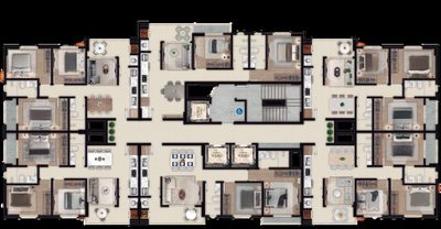 Apartamento, 2 quartos, 68 m² - Foto 2