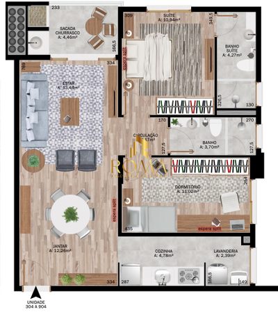 Apartamento, 2 quartos, 80 m² - Foto 3