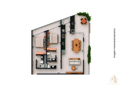 Apartamento, 1 quarto, 50 m² - Foto 5