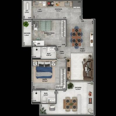 Apartamento, 2 quartos, 81 m² - Foto 3