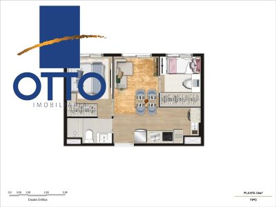 Apartamento, 2 quartos, 35 m² - Foto 3