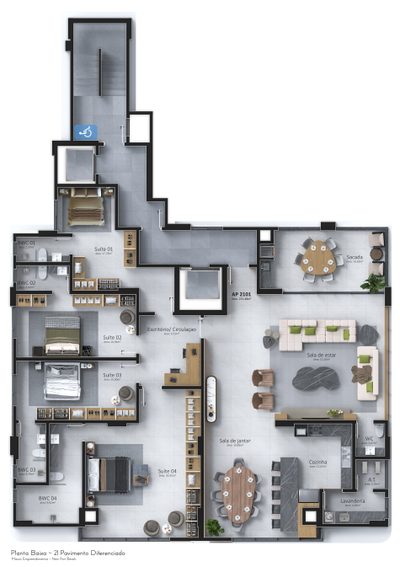 Apartamento, 3 quartos, 126 m² - Foto 3