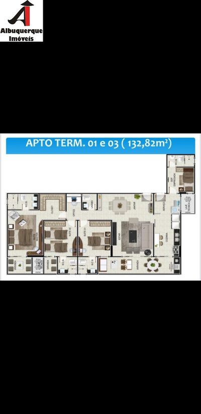 Apartamento, 3 quartos, 123 m² - Foto 2
