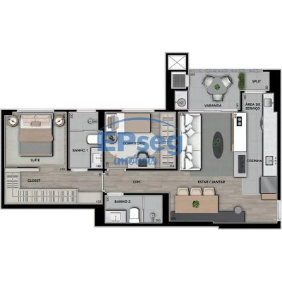 Apartamento, 2 quartos, 70 m² - Foto 3