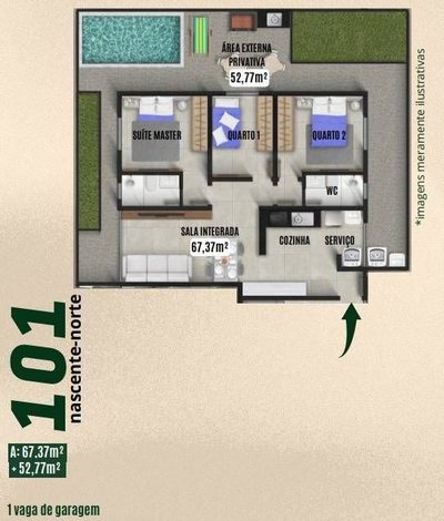 Apartamento, 2 quartos - Foto 2