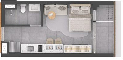Apartamento, 1 quarto, 24 m² - Foto 2