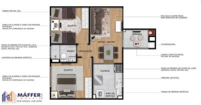 Apartamento, 2 quartos, 40 m² - Foto 4