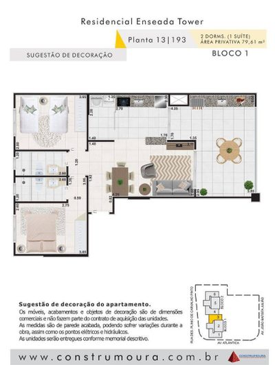 Apartamento, 2 quartos, 79 m² - Foto 3