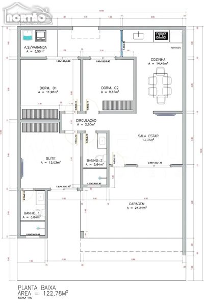 Casa, 4 quartos, 122 m² - Foto 2