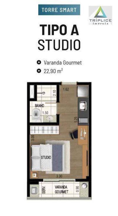 Kitnet-Studio, 22 m² - Foto 2