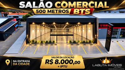Loja-Salão, 500 m² - Foto 1