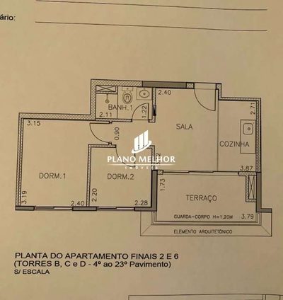 Apartamento, 2 quartos, 42 m² - Foto 2