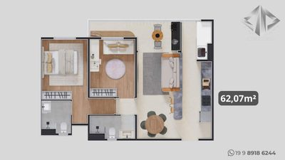 Apartamento, 2 quartos - Foto 2