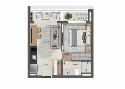 Apartamento, 1 quarto, 25 m² - Foto 5