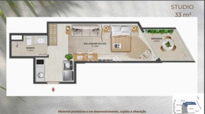 Apartamento, 2 quartos, 1 m² - Foto 1