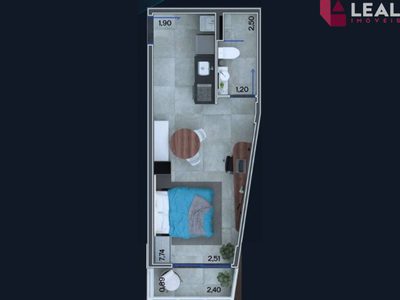 Apartamento, 1 quarto, 28 m² - Foto 4