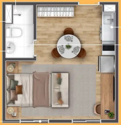 Apartamento, 1 quarto, 24 m² - Foto 5
