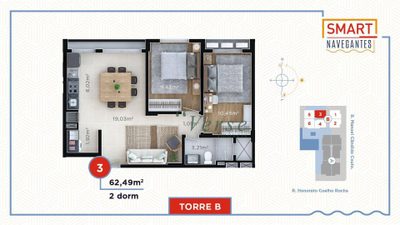Apartamento, 2 quartos, 62 m² - Foto 2