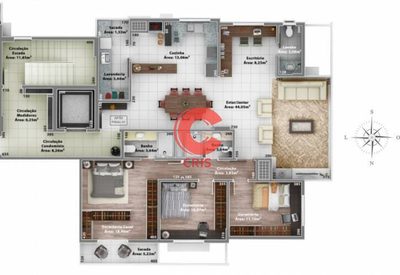 Apartamento, 3 quartos, 149 m² - Foto 1